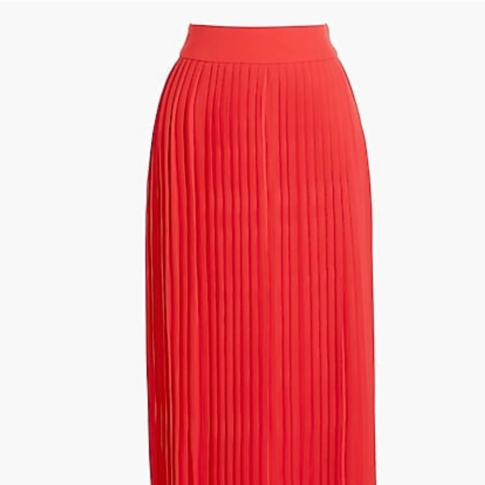 NWT J Crew Factory Pleated MIDI Skirt